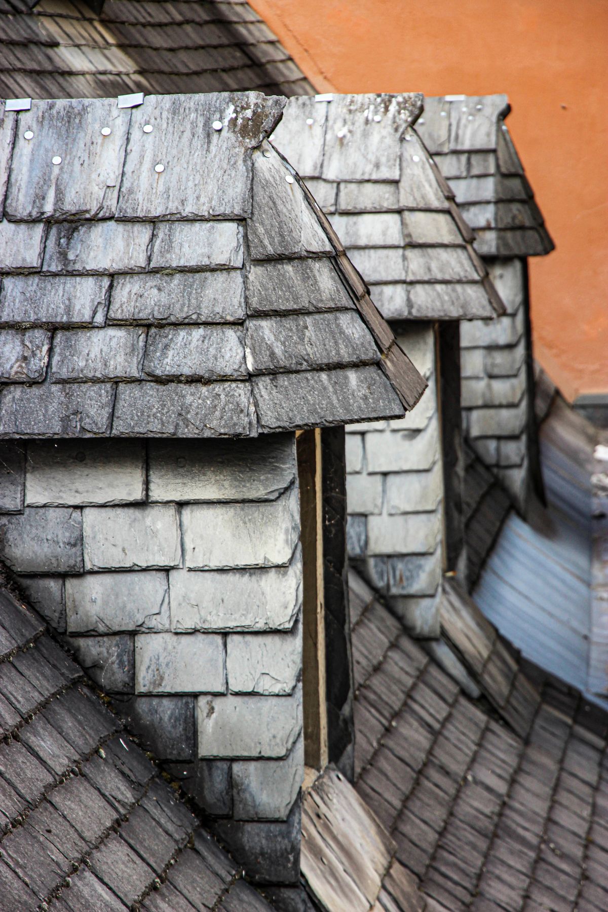 Close-up of new roof tile detailing on a Belfast property